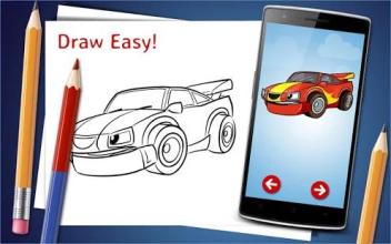 How to Draw Cartoon Cars Step by Step Drawing App截图1