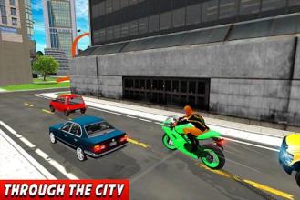 Superhero Bike Impossible Ramps City Stunts截图3