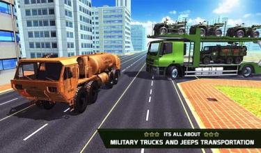 US Army Cargo Plane Transport Offroad Truck Game截图2