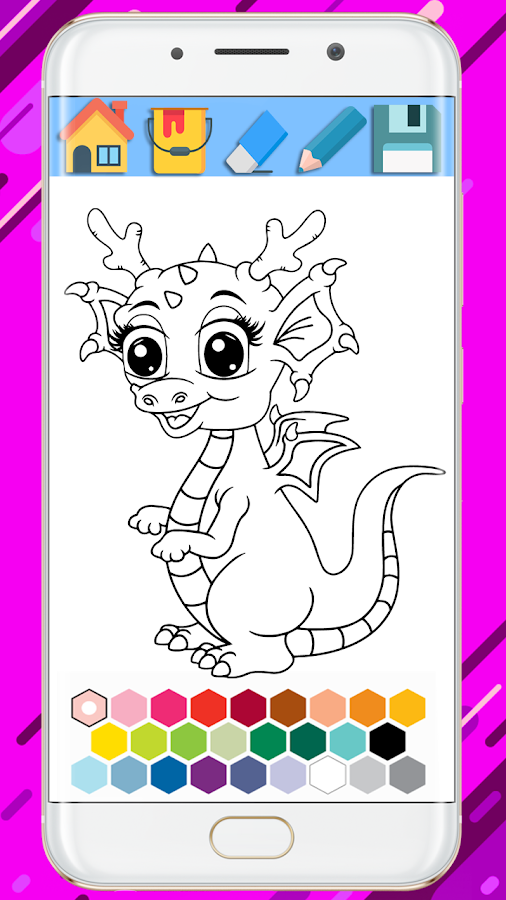 Dragon Coloring Book - Coloring Dragon 2018截图2