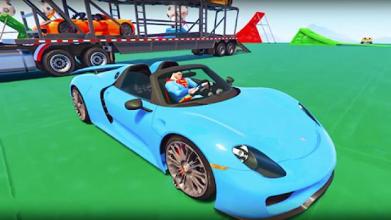 Impossible Super Heroes - Car Stunts Racing Games截图4