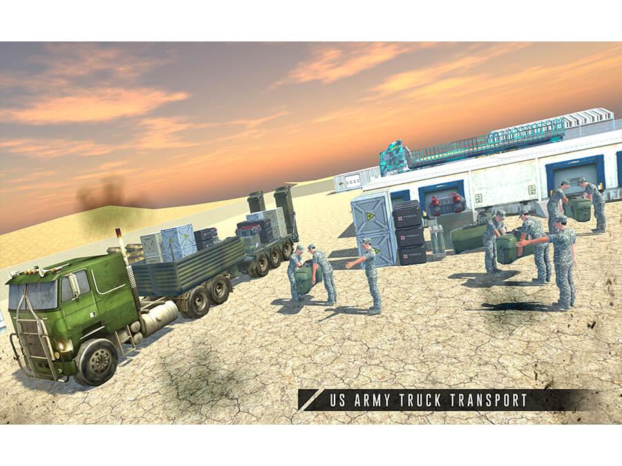 US Army Transporter Cruise Ship Driving Game截图3