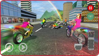 Real Kids Motorcycle Bike Race Free 3D截图1