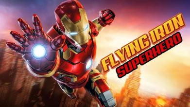 Flying Iron Superhero Flashlight Man Super Rescue截图2