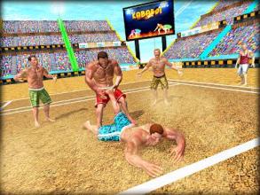 Kabaddi Fighting - Knockout Wrestling Game截图2