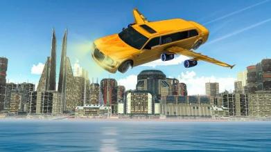 Modern Flying Car Limousine Taxi Simulator Games截图5