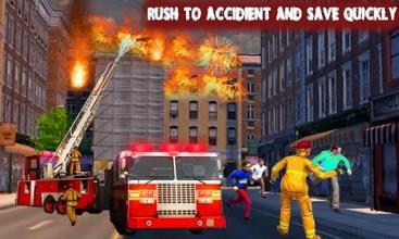 Rescue Fire Brigade Simulator - FireFighter Games截图3