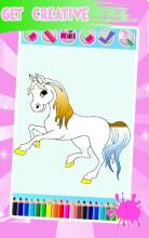 Unicorn Coloring Book Pages: Kids Coloring Games截图3