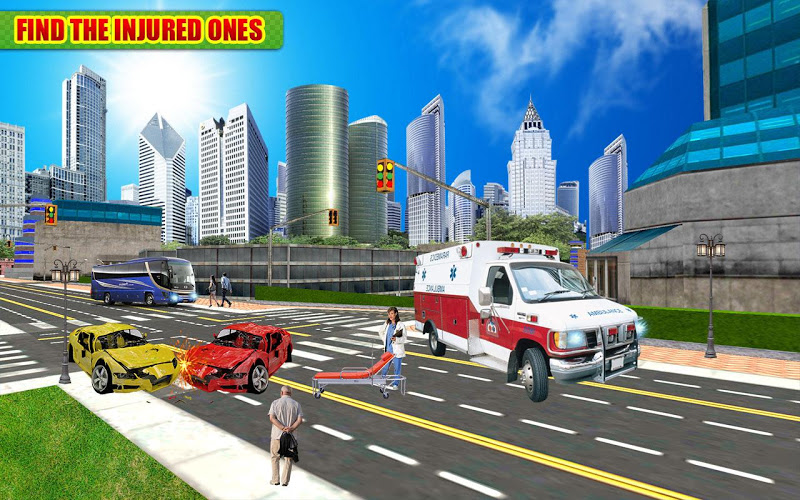 Ambulance Rescue Game 3D 2017截图2