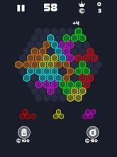 Neon Block Puzzle : Square & Hexagon Brain Test截图4