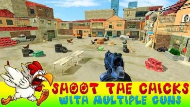 Crazy Chicken Shooting - Angry Chicken Knock Down截图4