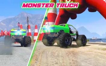 Superhero Monster Truck Race: Monster Bulk Stunts截图5