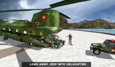 US Army Helicopter Rescue: Ambulance Driving Games截图5