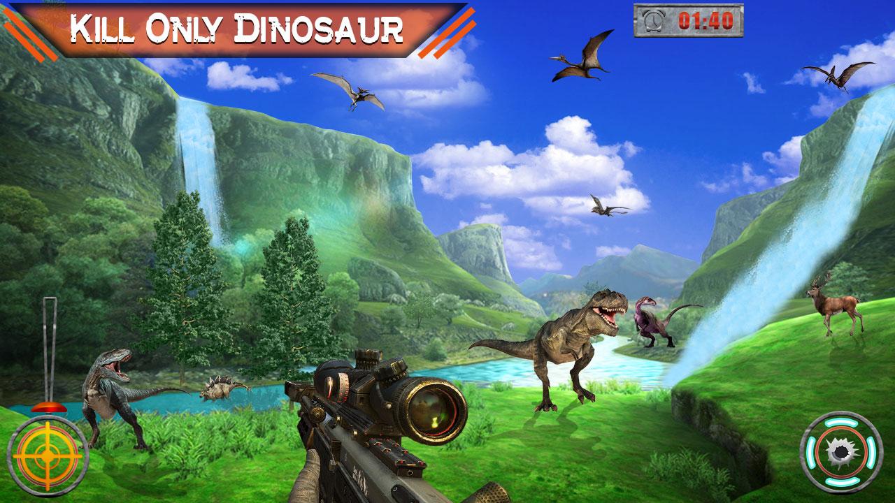 Dino Hunting Kill Safari Sniper Shoot截图1