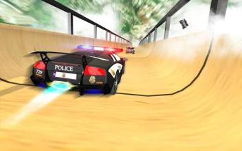 US Police Lightning Car Chase: Mega Ramp Racing截图3