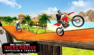 Bike Tricky stunt Tricks Master Impossible Tracks截图4