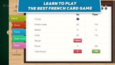 Belote Coinche - card game截图1