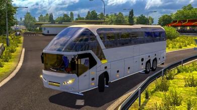 Offroad Tourist Bus Uphill Mountain Drive截图3