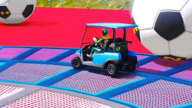 Superheroes Golf Car Offside Stunts截图2