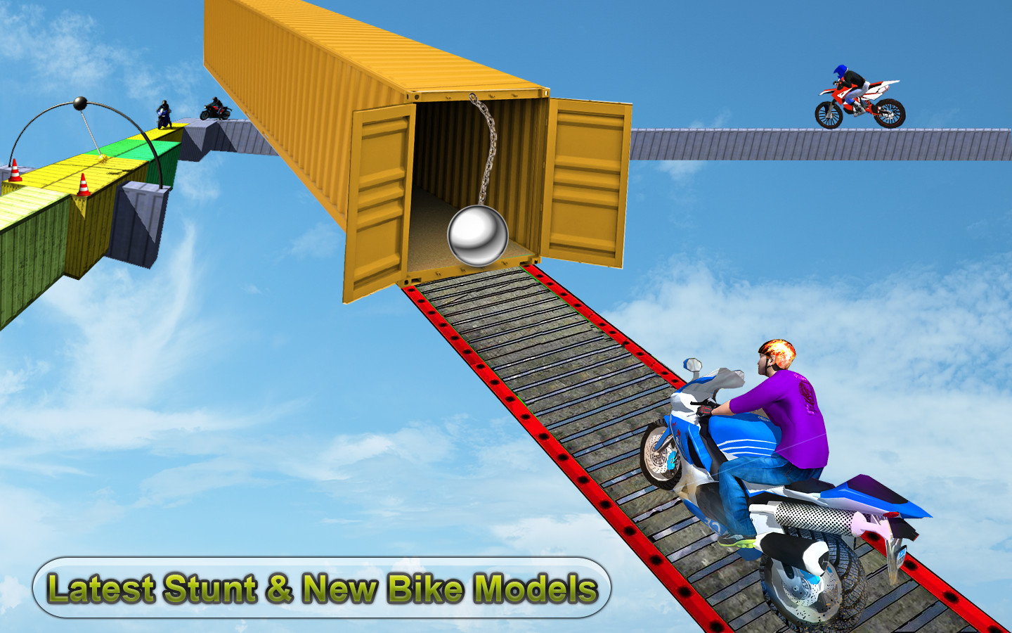 Racing Moto Bike Stunt : Impossible Track Game截图4