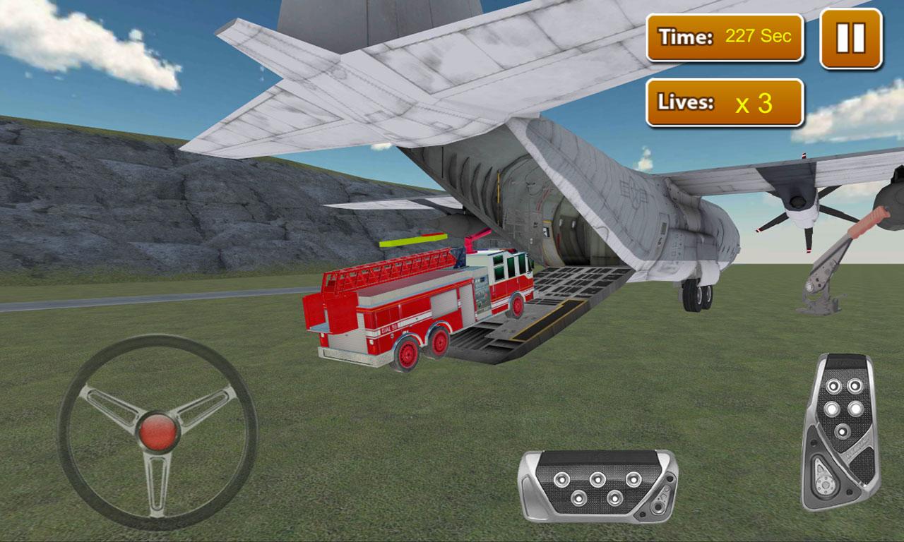 Firefighter Car Transporter 3D截图2