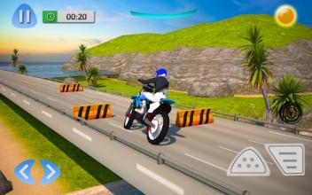 Superhero Bike Tricky Stunt Racing Game截图5