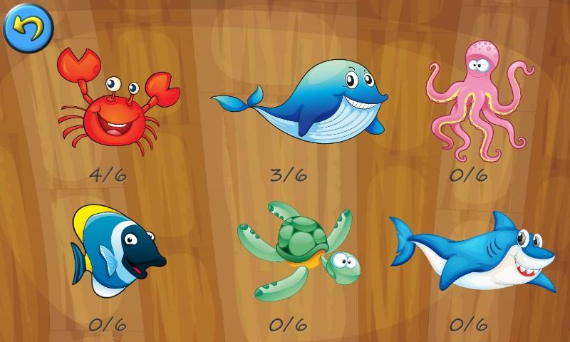 Kids Sea Animals Jigsaw Puzzle截图2