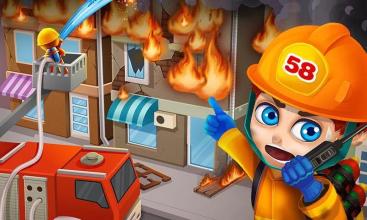 Super Kids Fireman Rescue Game截图1