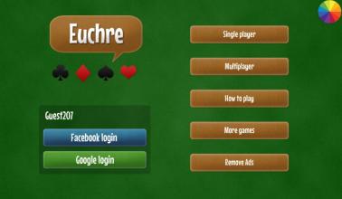 Euchre free card game截图1