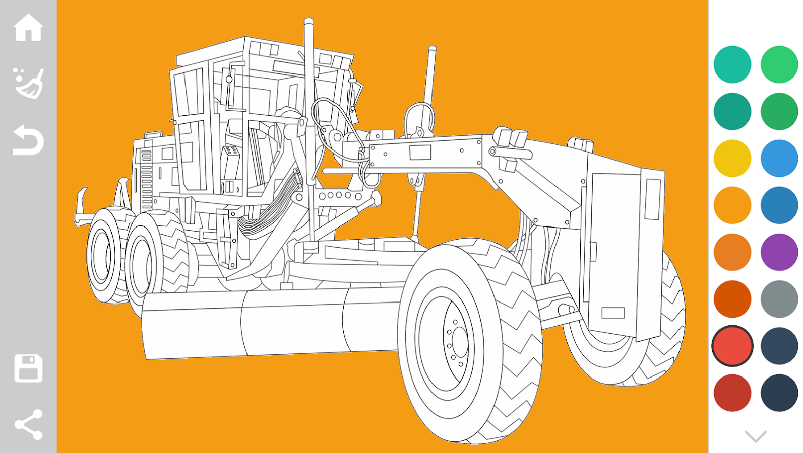 Tractors Coloring Pages Game截图5