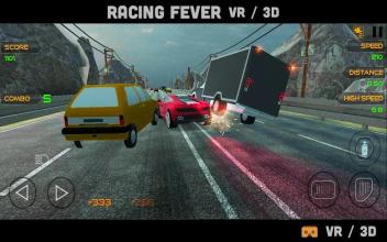 Racing Fever VR / 3D : Highway Traffic Dodge截图4