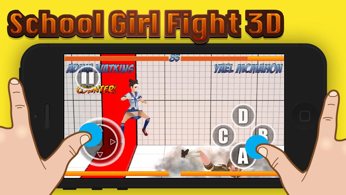 School Girl Fighting 3D截图5