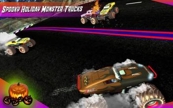 Monster Truck Racing Halloween Town截图3