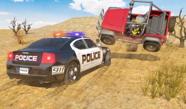 Offroad Jeep Prado Driving - Police Chase Games截图1