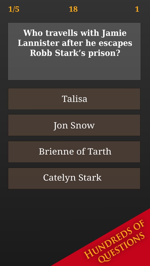 Trivia for Game of Thrones截图1