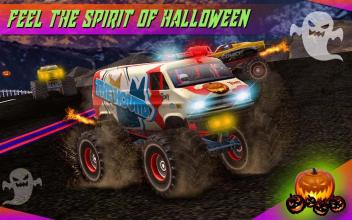 Monster Truck Racing Halloween Town截图1