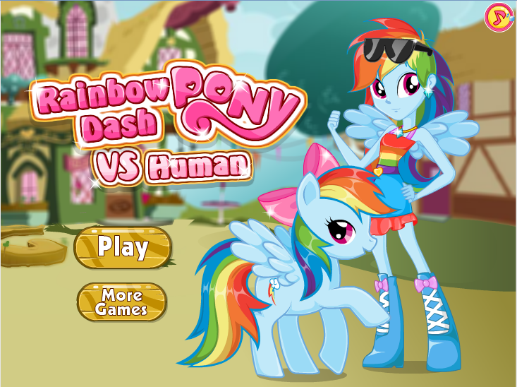 Rainbow Dash Pony Vs Human截图3