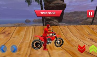 Spiderman Moto Bike Stunts - Mega Ramp截图1