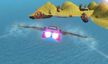 Futuristic Flying car - Flying shooter game截图1