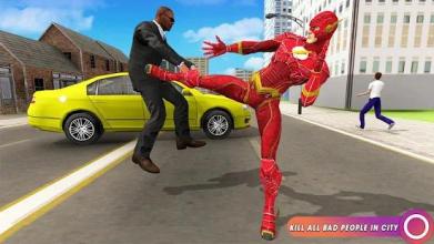 Speed Flash Superhero Fighting City Rescue截图1