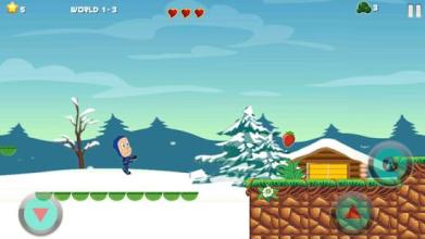 Ninja Hattori Shooter jump run in the jungle截图4