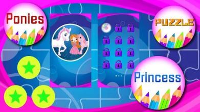 Ponies Princess Puzzle Pictures截图3