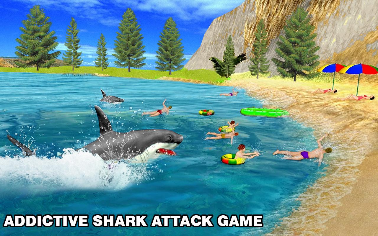 Hungry Blue Whale Shark Attack: Shark Attack Games截图2