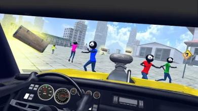 Stickman Destruction Car Driving 3D: Annihilation截图2