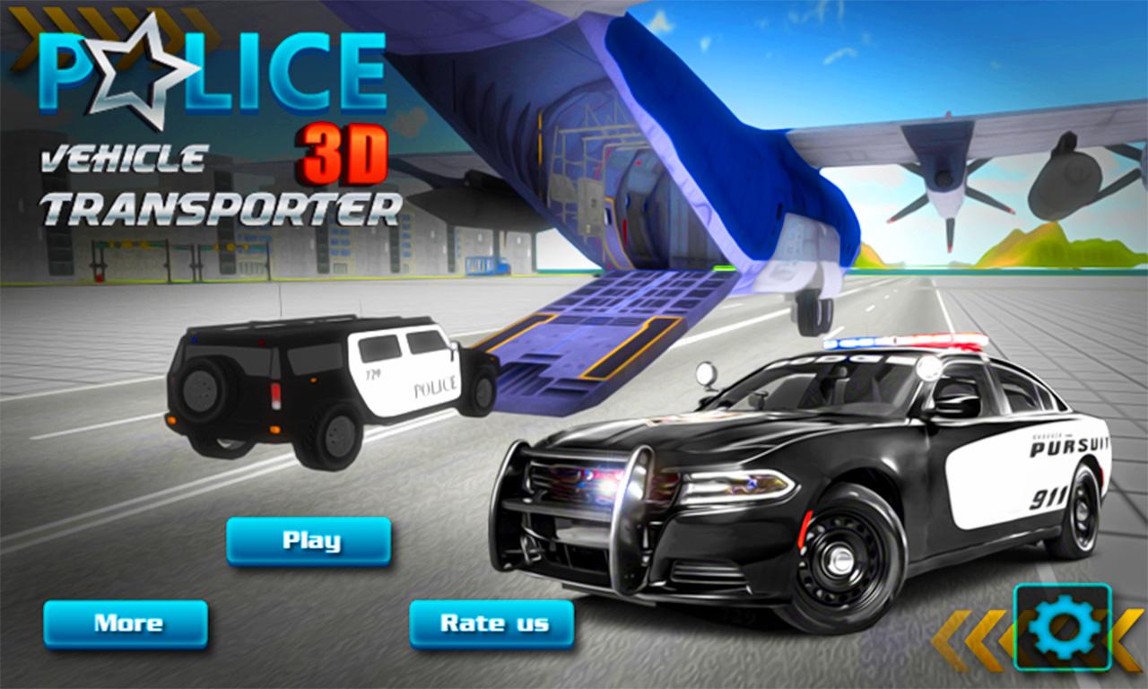 Police Car Transporter 3D截图5