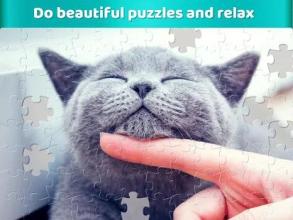 * Cat Jigsaw Puzzles - Free Puzzle Games截图3