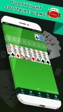 Forty & Eight Solitaire - Free Classic Card Game截图1