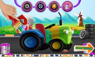 Multi Farm Tractor Wash Game: Repair & Design Game截图4