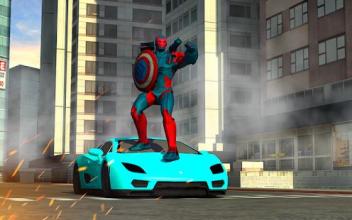 Superhero Flying Captain Robot Theft Auto截图2