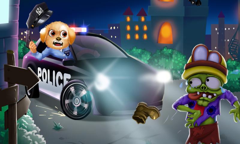 Little Puppy Hero - Zombie Run截图1